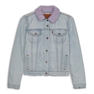 Levi Denim Sherpa Jacket Sz L